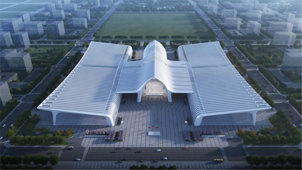 廊坊临空国际会展中心项目室内工程完工，今年6.16 迎首展-廊洽会